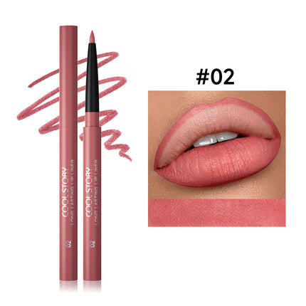 8 Colors Matte Lip Liner Waterproof Long-Lasting Lip Pencil Smudge-Proof Outline Lipstick for Defined Lips, Lip Contour Makeup