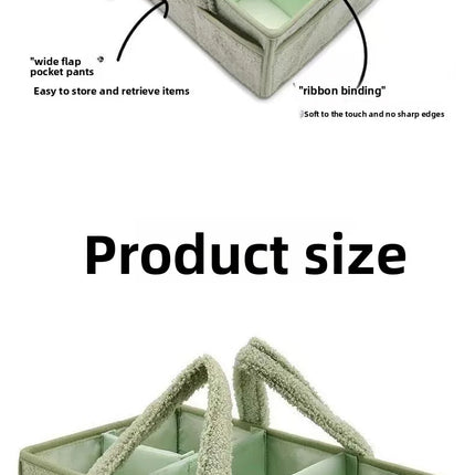 Large Capacity Plush Diaper Storage Bag Handheld Travel Essential Mommy Bag Baby Supplies