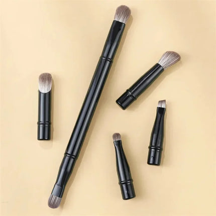 6Pcs Mini Travel Makeup Brushes Set with Box Portable Cosmetic Powder Foundation Blush Blending Concealer Make Up Brushes Set