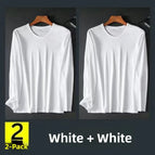 2xl [recommended 65-72.5kg ] / 2 pieces-[mesh long sleeves] white + white
