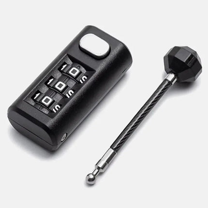 3-Position combination lock mini luggage padlock recoverable coded lock combination lock dormitory cabinet lock backpack zipper