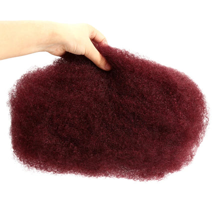 22 inch Brown Blonde QVR Afro Kinky Bulk Hair No Attachment Afro Curly Bulk Human Hair Remy Dreadlock Natural Color Braids Hair