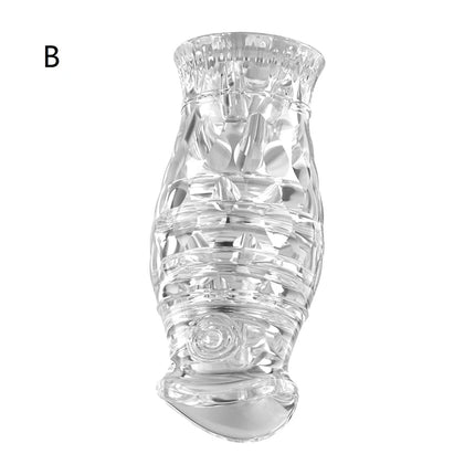 Transparent Male Masturbator Cup - Soft Vagina Simulation Sex Toy for Men / Gobelet Masturbateur Masculin Transparent - Jouet Sexuel Simulation Vagin Doux