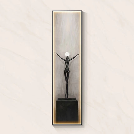 Modern Abstract Art Interior Painting Led Wall Hanging Lamp For Living Room Kitchen Porch Aisle Dining Room Room Home Decoration