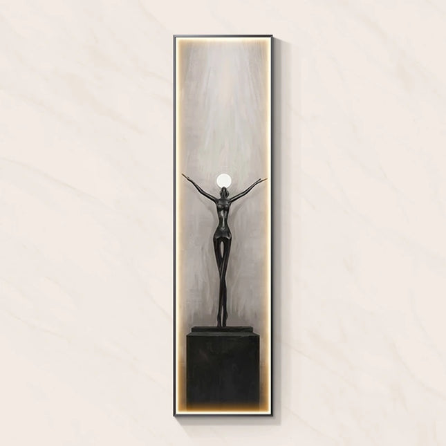 Modern Abstract Art Interior Painting Led Wall Hanging Lamp For Living Room Kitchen Porch Aisle Dining Room Room Home Decoration