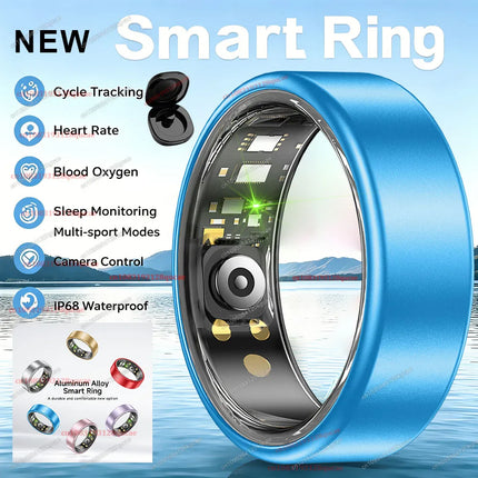 Colorful Smart Ring Women Men Blood Pressure Heart Rate Monitoring IP68 Waterproof 100+Sport Mode Super Light Smartring 2026 New