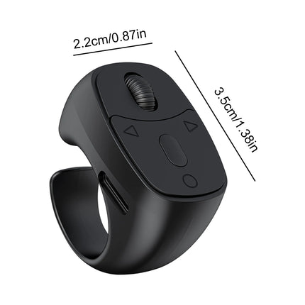 BT 5.3 Fingertip Remote Control Video Flipping And Browsing Page Turner for Smartphones Wireless Camera Shutter Selfie Button