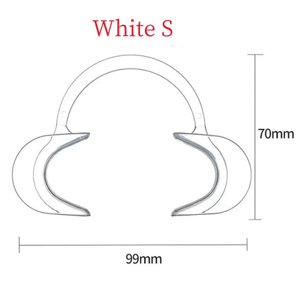 JUMTOP Dental C Shape Mouth Opener Plastic Lip Cheek Retractors Clinic Mouth Gag Orthodontic Tool