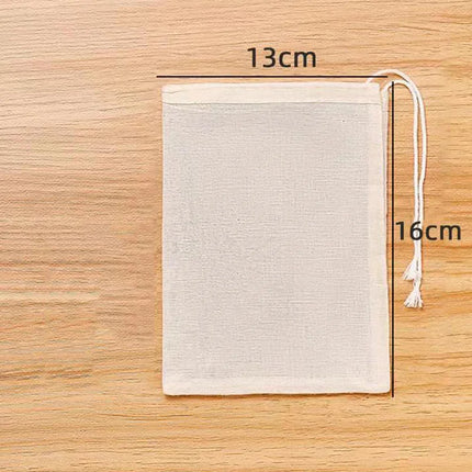 Cotton Gauze Tea Bags 50pcs Empty Pocket String Bag Reusable for Spice Tea Infuser Soup Teabags Kitchen Accessories Gadgets