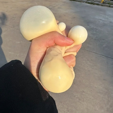Simulated Peanut Squeeze Toy Squishy Slow Rebound Fidget Toy Relieves Pressure Anxiety Peanut Decompression Toy Friends Gift