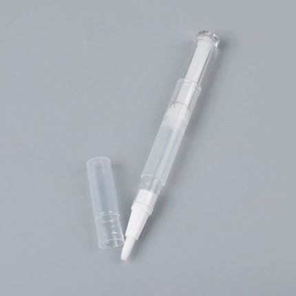 5Pcs Transparent Twist Nail Twist Pens Empty Transparent Nail Oil Pen With Brush Cosmetic Container Pen Lip Gloss Tubes
