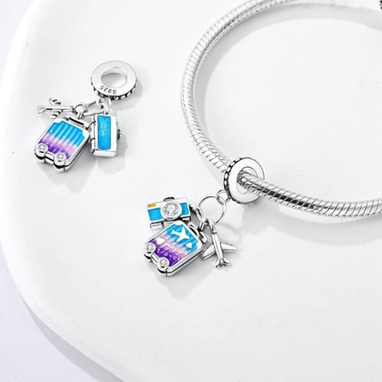 Original 925 Sterling Silver Charms Paris Eiffel Tower Charms Bead Pendant Fit Bracelets Bangle Necklaces Women DIY Jewelry Gift