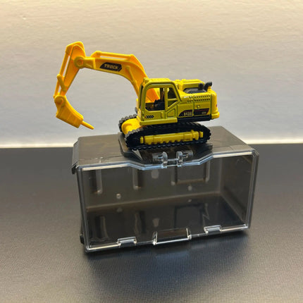 Alloy Engineering Vehicle Toys for Kids 1:64 Diecast Excavator Mixer Dump Truck Model Car with Display Box Boys Collectible Gift