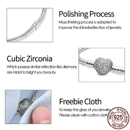 NEW 100% S925 pure silver Spider Man snake bone bracelet, suitable for original DlY bracelet, women's fashionable jewelry gift