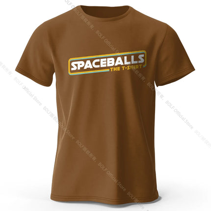 Spaceballs Printed T-Shirt 100% Cotton Oversized Sci-Fi Graphic Tees for Men Women Summer Tops Nerd Streetwear
