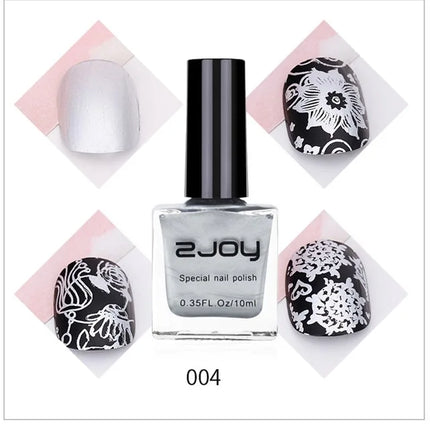 10g(Bottle) Tranfer Stamping Nail Polish-Stamping Plates Polish Stamping Gel Milti Color Painting Oil Lacquer Varnish 0.35FL.OZ