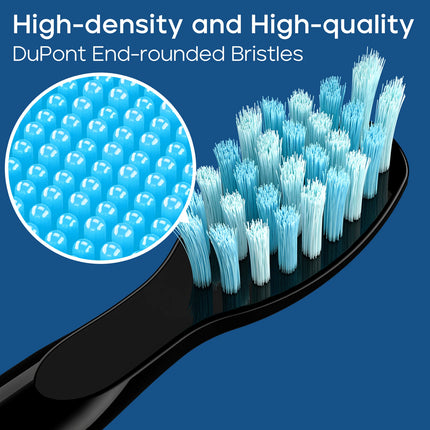 Seago SG-D010 Replacement Brush Heads for SG-575, SG-958, and SG-551 Electric Toothbrush - Soft Bristles, 4-Pack Deep Clean
