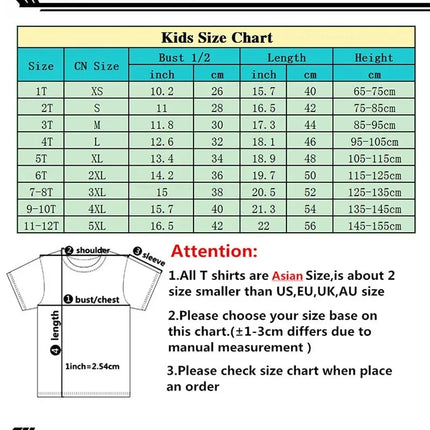 Cool Kawaii Italian Brainrot T-Shirt Kids Cartoon Anime Print Clothes Round Neck Basic Boys Tops Absorbent Casual Shirts Gift