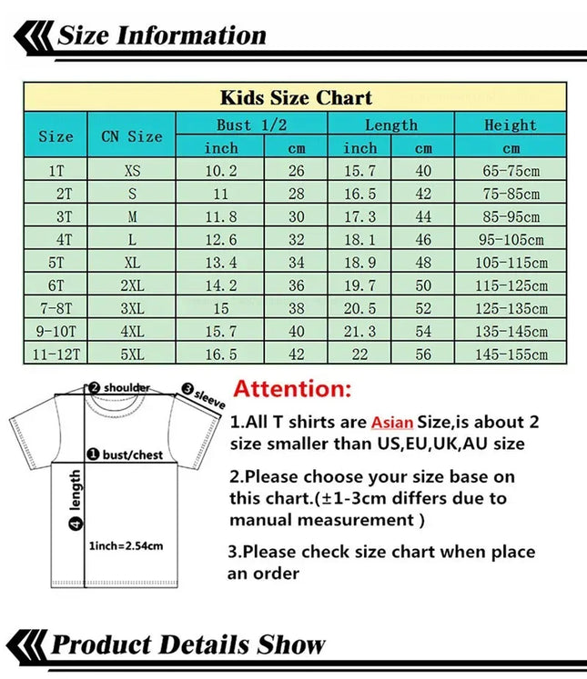 Cool Kawaii Italian Brainrot T-Shirt Kids Cartoon Anime Print Clothes Round Neck Basic Boys Tops Absorbent Casual Shirts Gift