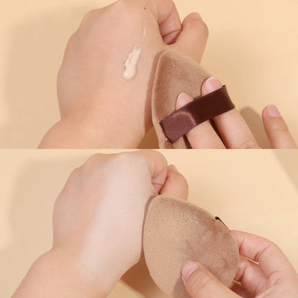 Dual Use Powder Puff Triangle Cosmetic Puff Soft Makeup Sponge for Face Eye Contouring Washable Velvet Puffs Make Up Accessories