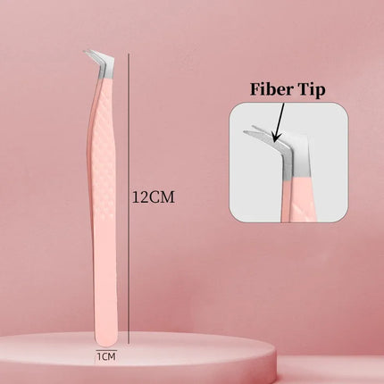 Nanometer Fiber Tip False Lash Tweezers For Eyelash Extension Mega Volume perfect close tip Boot isolation Artist Makeup Tools