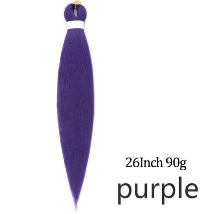 Pre-stretched long braided hair 26-inch crochet braided hair synthetic African Ombre giant Xpression braided hair