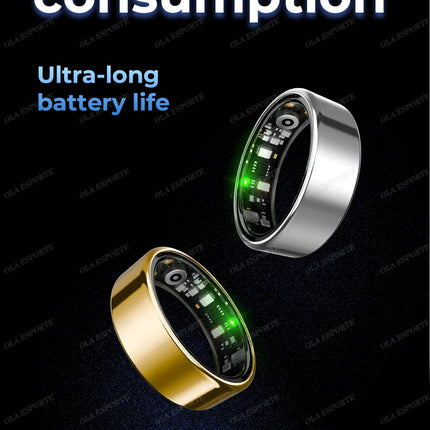 2025 New Smart Ring Blood Oxygen Heart Rate Sleep Monitor Sports GPS Tracking Remote Care 10ATM Waterproof Men Women Smartring
