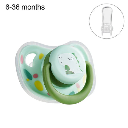Silicone Baby Pacifier Baby Bites and Chewable Products Comfortable Nipple Appearance for Newborns Flat Pacifier Care Tools