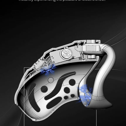 Intelligence Chastity Cage Men's Sm Conditioning Abstinence Plastic Penis Lock with Urethral Blockage Remote Control