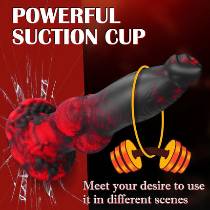 Thrusting Dragon Dildo Vibrator Sex Toys 8.7" 4IN1 Monster Remote Control Thick Dildo Suction Cup Dildo Anal Toys Adult Product