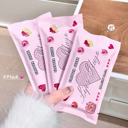 MAGIC CASA Five-Piece Pearl Shimmer Lip Gloss Set Plumping Lip Contour Collection Moisturizing Long-Lasting Lip Color Set