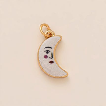 New Love Flower Animal Series Pendant Sweet and Simple Style Necklace Gold Plated Color Preserved