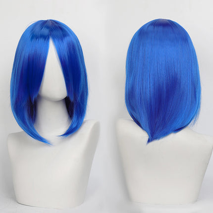 Synthetic Medium Length Cosplay Wig, Adjustable Headband,Multiple colors