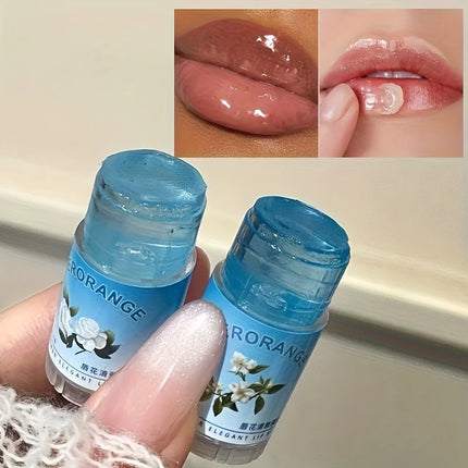 Herorange Lip Flower Elegant Lip Balm Long-Lasting Moisturizing Refreshing Non-Sticky Prevents Dryness and Reduces Lip Lines Primer Christmas Gift