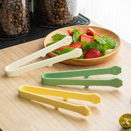 1Pc Creative Japanese Cat Paw Shape Silicone Mini Snack Food Tongs Non-slip Handles BBQ Bread Ice Cube Clip Kitchen Accessories