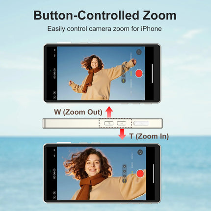 Magnetic Vlog Selfie Monitor Screen for iPhone 15 16 17 Pro Max Wireless Back Camera Display Touch Screen Zoom Shutter Control