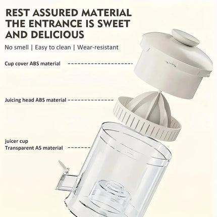Automatic Residue Juice Separation Juicer Wireless 150Ml Electric Orange Squeezer Usb Rechargeable Portable Mini Juice Machine