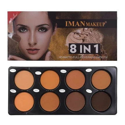 Matte Face Foundation Contour Palette Face Makeup Palette for Women 3D Contouring Shadow Wheat Color Bronze Water Proof Beauty