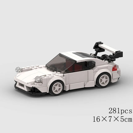 MOC Speed Sports Super Race Car Model Building Blocks DIY Bricks City Technical Rally Great Racing Vehicle Christmas Gift Toy