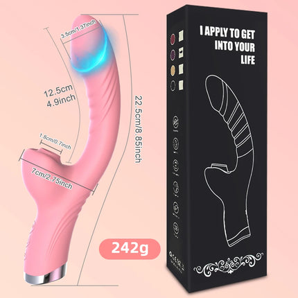 Sex Toy Sucking Vibrator For Women G Spot Clitoral Stimulator Dildo Nipple Female Masturbator Vibrators Vaginal Massage Stick
