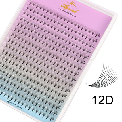 AGUUD 320 Fans Premade Volume Fans Eyelashes Extension 3D-40D Thin Pointy Base Russian Volume Fans Lashes Extension Makeup
