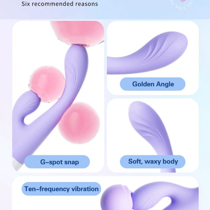 Powerful Double Head Rabbit Vibrators Vagina Clitoris Stimulator G-Spot Massager Sex Toys For Women Female Masturbator Sex Shop