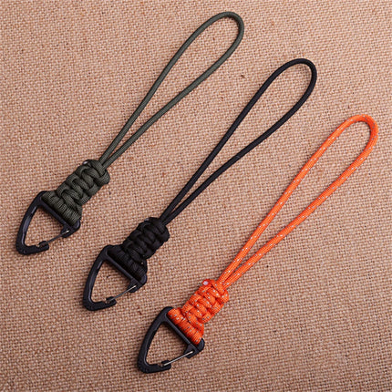 Triangular Buckle 7-Core Paracord Rope Keychain Handmade Survival Key Ring Men Women Outdoor Camping Car Hiking Backpack Gift
