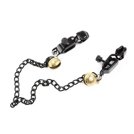 Nipple Clamp with Thick Chain Adjustable Metal Nipple Clip Non-piercing Breast Clip Adult Sex Toys for Women and Couple Pleasure