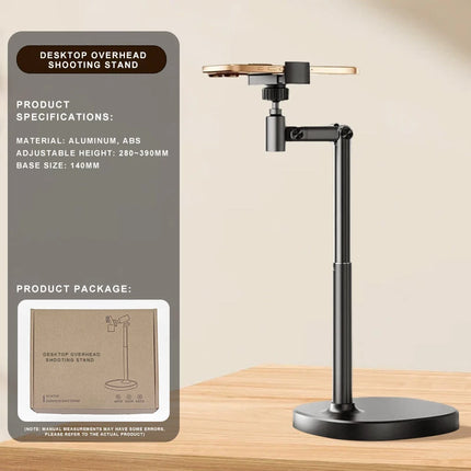 New Multi Functional 360 ° Adjustable Desktop Phone Stand Live Streaming Stand Video Recording Overhead Phone And Tablet Stand