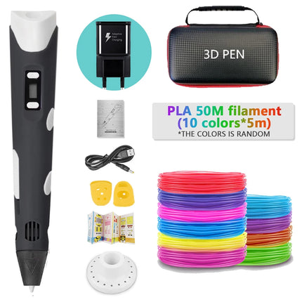 2025 Funny Set DIY 3D Pen for Kids Birthday Chrismas New Years Gift Boy Girls Creative 3D Printing Pen with PLA Filament 3D Pens