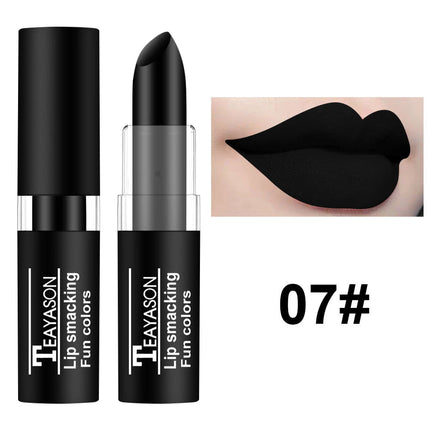 Vampire Cosplay Matte Lipstick Moisturizing Long Lasting Waterproof Non Fade Black White Colorful Lip Gloss