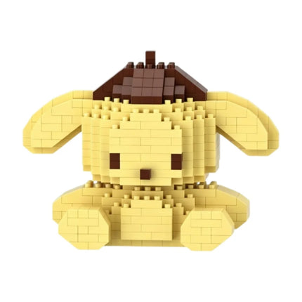 Sanrio Hello Kitty Kuromi My Melody Cinnamoroll Building Blocks Cartoon Figures Bricks Children's Assembly Toys Model Gift