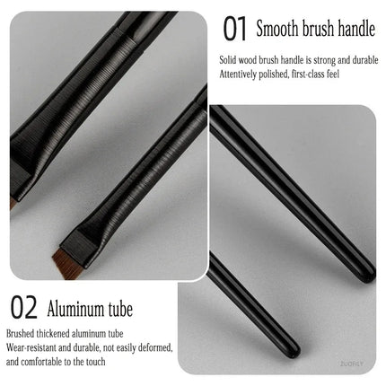 New 1/2pcs Blade Makeup Brushes Angled Thin Eyebrow Brush Flat Fine Eyeliner Brush Professional Liner Brow Beauty Make Up Tool