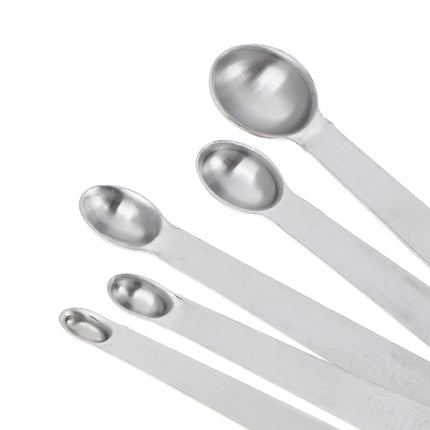 Hot Sale 5Pcs/Set Stainless Steel Small Measuring Spoons Seasoning Dry And Liquid Ingredients Kitchen Accurate Cooking Gadgets